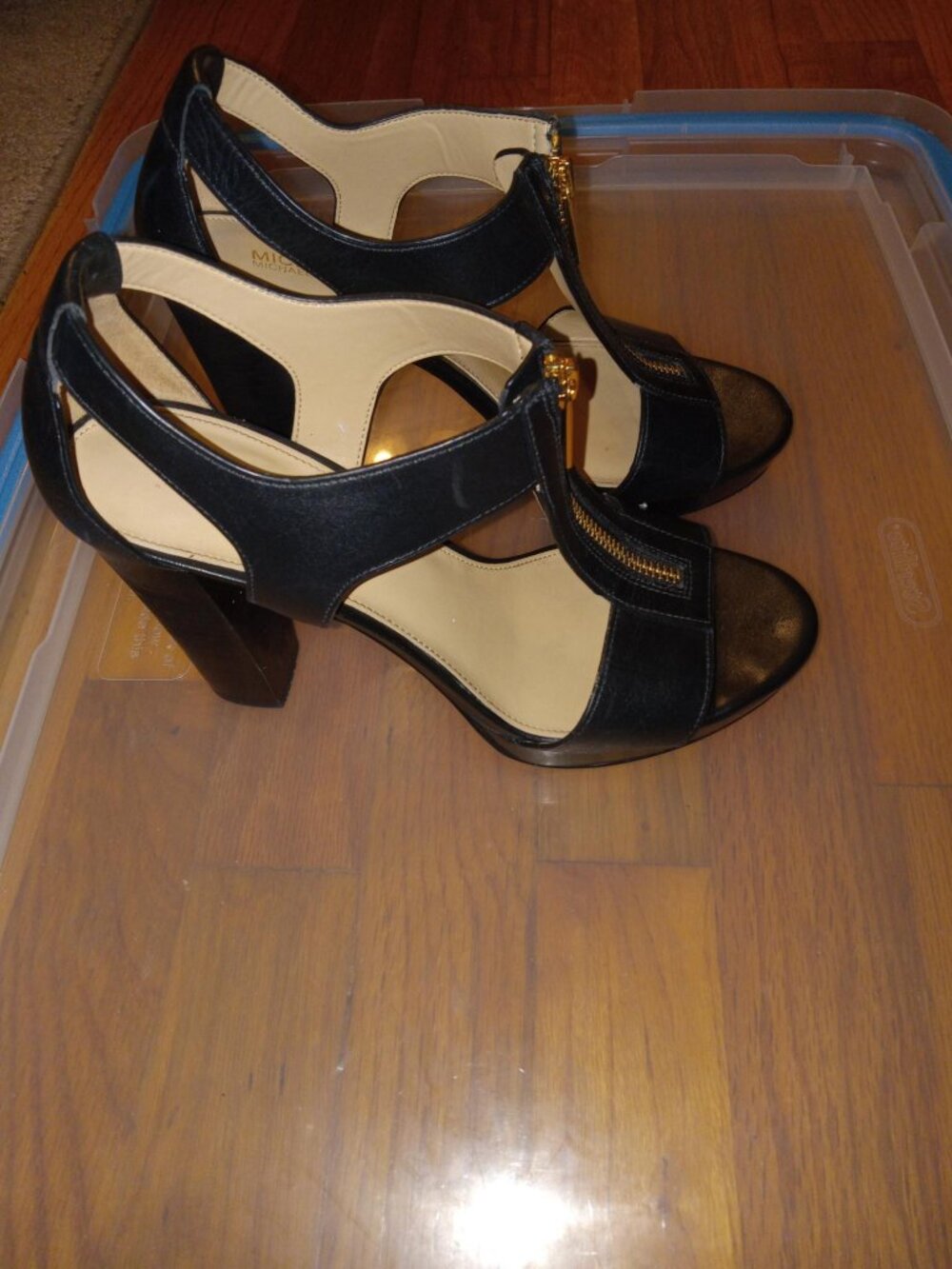 Michael Kors Black Strappy Heels